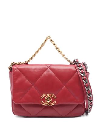 Chanel Borsa a spalla 19 Dizeneuf matelass&eacute; con catena 2020-2021 - Rosso