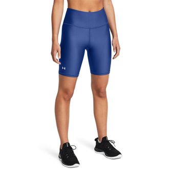 Under Armour Womens HeatGear Bike Shorts, (432) Tech Blue / / White, S