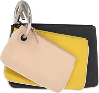 Fendi Pre-owned Clutches, female, Multicolor, Size: ONE SIZE Pre-owned Vintage Leather Clutch