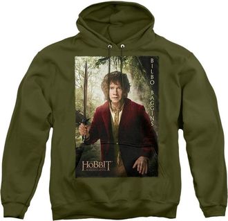 Gildan The Hobbit Bilbo Poster Adult Pull Over Hoodie / Hooded Sweatshirt