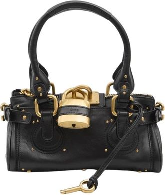 Chlo&eacute; Tassen, Dames, Zwart, ONE Size, Katoen, Small Paddington Bag