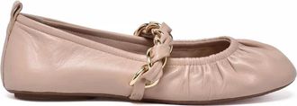 Marella Colors Leather Ruched Flats