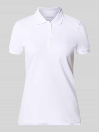 Christian Berg Slim Fit Poloshirt mit Knopfleiste in Weiss, Gr&ouml;&szlig;e XXL