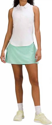 lululemon Quick-Dry Sleeveless Polo In White