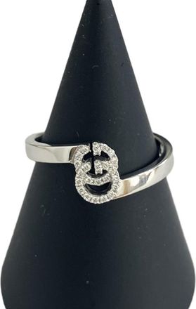 Gucci White Gold White Gold (18K) Band Ring (Pre-Owned)