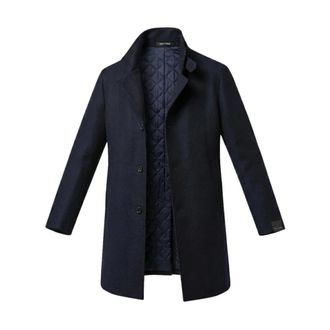 Tagliatore Heren, Mantels, Blauw, Maat: XL Wol