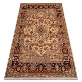 RugsX RugsX Wool Keshan Rug in Beige | Size: 80 cm x 145 cm