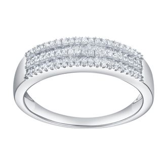 LuvMyJewelry Eiravelle 0.50 Cts Natural Diamond 14K Gold Ring