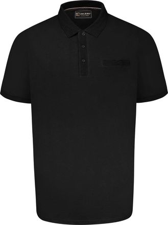 KAM Jersey Polo Shirt Short Sleeve Pocket Cotton Casual Top Mens Plus Size 5498 (UK, Alpha, 8XL, Plus, Regular, Black)