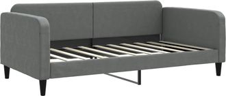 vidaXL Sof&aacute; Cama De Tela Gris Oscuro 100x190 Cm Vidaxl