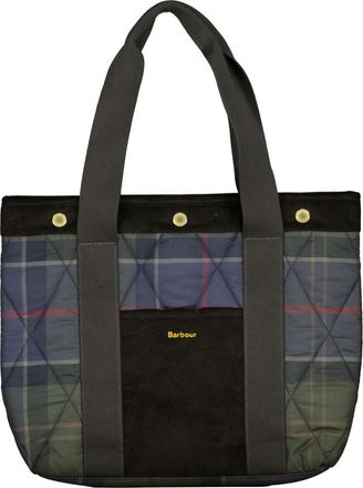 Barbour Healy Quilted Tote Bag - Dames - Shoppers - Blauw - ONE Size - Polyester - Tassen