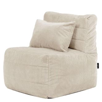 Icon Brand Puf sill&oacute;n modular en pana beige