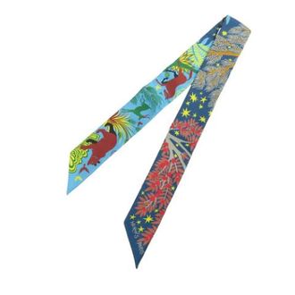 Herm&egrave;s Pre-owned Scarves, female, Multicolor, Size: ONE SIZE Pre-owned Sous Le Charme D Orphee Twilly Scarf