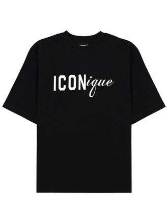 Dsquared2 White Iconique Text Printed T-Shirt