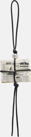 Loewe Newspaper leather bag charm