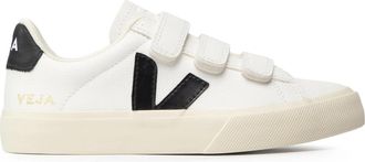 Veja White Recife Leather Velcro Sneakers