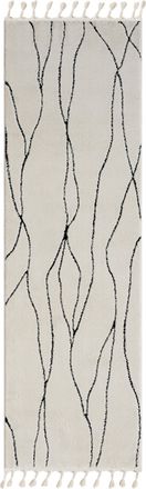 My Flair Hochflor-Läufer »Moroccan Handwrite« rechteckig 24 mm Höhe modern, marokkanisches Design, flauschig weich, mit Fransen