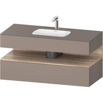 Duravit Qatego Lavabo Encastrado Con Base De Lavabo Consola, - Duravit