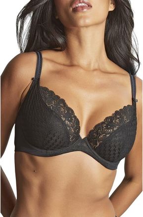 Panache Envy Underwire Stretch Lace Plunge Bra in Black at Nordstrom, Size 30Dd