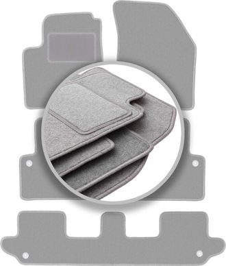 OEM Alfombrillas Grises Para Volvo Xc90 I Suv 7 Plazas (2002-2014)