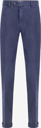 Bsettecento Slim-Fit-Hose aus Lyocell-Baumwolle und Seide