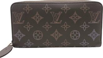 Louis Vuitton Gray Leather Long Wallet (Bi-Fold) (Pre-Owned)