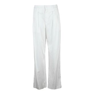 Dondup Wide Trousers, female, White, Size: XS Dondup pantalone
