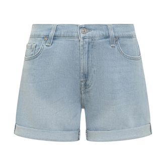 7 For All Mankind Denim Shorts, female, Blue, Size: W27 Denim Shorts