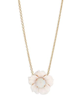 Irene Neuwirth 18kt yellow gold One Of a Kind Tropical Flower opal necklace - women - Opal/18kt Yellow Gold - One Size