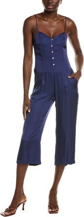 Chaser Button Front Cropped Cami Jumpsuit