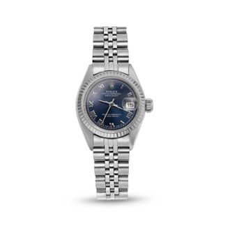 Rolex Pre-owned Rolex Datejust Automatic Chronometer Blue Dial Ladies Watch 79174 BLRJ