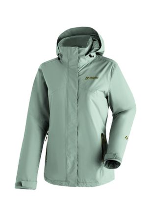 Maier Sports Regenjacke MAIER SPORTS Metor Therm Rec W, Damen, Gr. 42, gr&uuml;n (seegr&uuml;n), 100% Polyester (recycled), Rundhals, Jacken Regenjacke, warme Damen Jacke mi