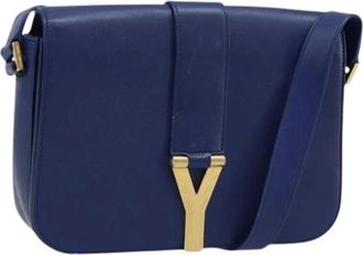 Saint Laurent Pre-owned Cross Body Bags, female, Blue, Size: ONE SIZE Pre-owned Vintage Shoulder Bag