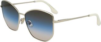 Victoria Beckham VB225S 734 Mens Sunglasses Gold Size 59