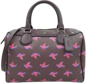 Coach Pre-owned Handbags, female, Multicolor, Size: ONE SIZE Pre-owned Boston Bag