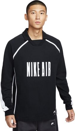 Nike Air Long Sleeve Soccer T-Shirt Asia Sizing Black White HV1321-010