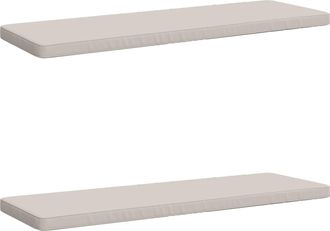 vidaXL Cojines Para Banco De 2 Piezas Vught 2 Uds. 100% Poli&eacute;ster Vidaxl