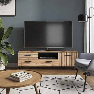 Vicco Mueble Bajo Para Tv Amber, Roble, 150 X 48.5 Cm, Vicco