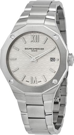 Baume & Mercier Pre-owned Baume et Mercier Riviera Quartz Silver Dial Ladies Watch MOA10614