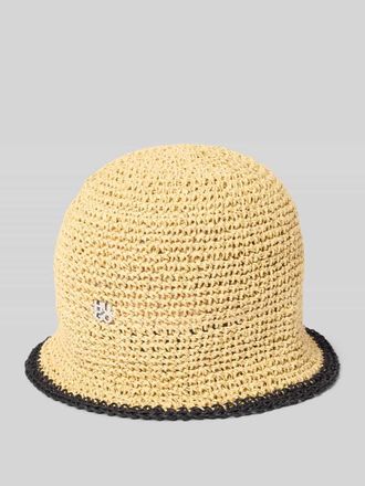 HUGO BOSS Bucket Hat mit Label-Applikation Modell CALANTHA-RA in Beige, Gr&ouml;&szlig;e L/XL
