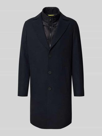 Matinique Kurzmantel aus Lanawoll-Mix Modell breather in Marine, Gr&ouml;&szlig;e XXL