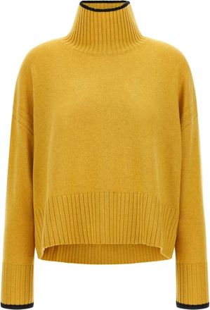 Pinko Falkland Turtleneck Trui - Dames - Coltruien - Geel - S - Wol - Truien & Vesten