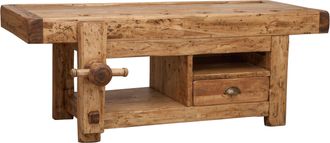 Biscottini International Biscottini - Puerta Tv De Madera Maciza De Tilo Bruto L120xpr 65 Xh45 Cm