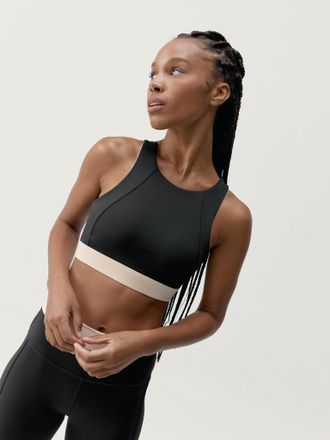 Born Living Yoga Top Fiorella Black/Stone