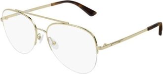 Alexander McQueen Glasses, unisex, Yellow, 56 MM, Mq0166O 002 Optical Frame