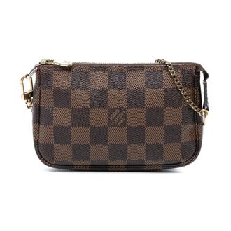 Louis Vuitton Pre-owned Handbags, female, Brown, Size: ONE SIZE Pre-owned Small Checkered Crossbody Bag