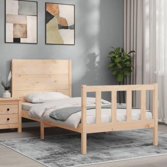vidaXL Bed Frame without Mattress Small Single Solid Wood Pine vidaXL