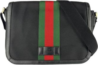 Gucci Pre-owned Messenger Bag - Heren - Vintage Schoudertas - Zwart - ONE Size - Vintage