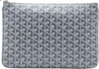 Goyard Pre-owned Clutches, female, Gray, Size: ONE SIZE Pre-owned Fabric Clutch
