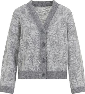 PESERICO Truien & Vesten, Dames, Grijs, XS, Wol, Alpaca, Wol en Mohair Vest